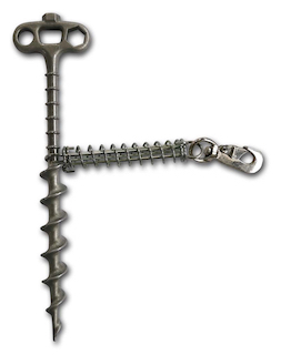 Outside - Peggy Peg Pet Screw-in Anchor 31cm Aluminium with Spring Cushion  Dogs up to 45kg