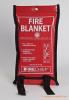 Fire blanket 1.1m sq,  to BS EN 1869 in Wallet to Hang Up Ready For Use